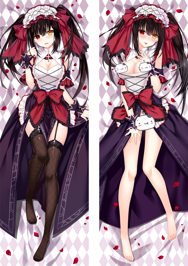 Date A Live Nightmare Tokisaki Kurumi Anime Dakimakura Pillow Cover