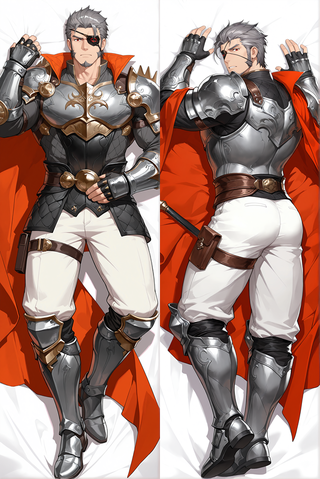 Dynasty Scrolls - Xiahou Dun Dakimakura Body Pillow Cover - TBMMD0409