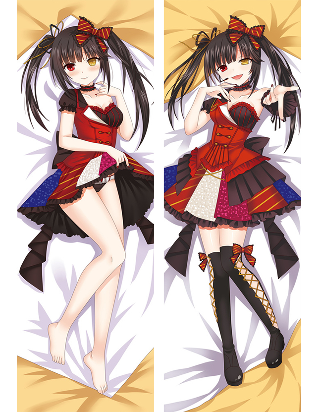 Date A Live Tokisaki Kurumi Anime Dakimakura Pillow Cover