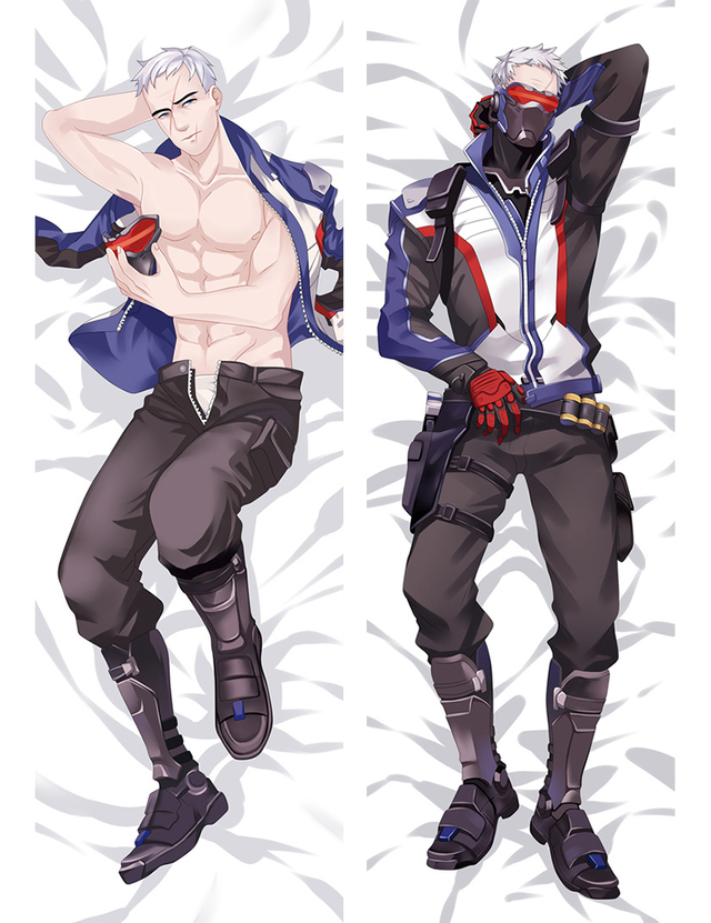 Overwatch OW Soldier 76 Anime Dakimakura Pillow Cover